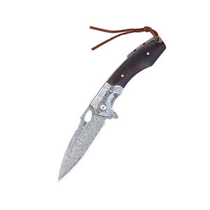 <span class=keywords><strong>Couteau</strong></span> pliant d'autodéfense en relief <span class=keywords><strong>fantaisie</strong></span> damas en acier à haute teneur en carbone avec manche en bois <span class=keywords><strong>couteau</strong></span> de poche VG-10 - Product Image 1