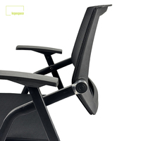 Chaise moderne en maille pour salle de conférence Chaise de visiteur de bureau pliable en tissu pour la formation du personnel