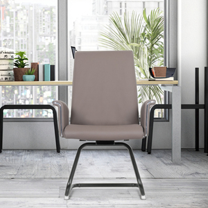 Chaise de style industriel avec cadre en métal, revêtement en cuir PU imperméable, tabouret en éponge 42D, sièges commerciaux pour <span class=keywords><strong>salon</strong></span> - Product Image 4