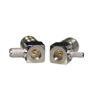 Fabricant de sources Connecteur QMA-C-JW3 à angle droit Câble à sertir RG142 RG58 Connecteur mâle QMA Connecteur coaxial RF