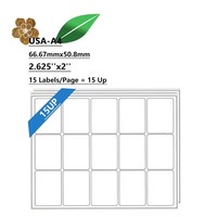 Étiquettes personnalisées A4 2,625 x 1 pouce, 30 étiquettes par feuille, papier offset, étiquettes d'emballage multi-usages pour imprimante laser et jet d'encre