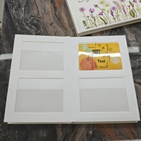 Album photo A5 personnalisé avec logo brodé, couverture rigide, livre de scrapbooking avec pages à pochettes pour les souvenirs de mariage, de famille et de bébé