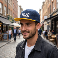 Cappellino da Baseball da Uomo a 5 Pannelli Nero Rosso di Alta Qualità con Ricamo 3D Personalizzato, Visiera Piatta Multicolore, Vendita all'Ingrosso dal Produttore