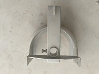 Support de roue en acier inoxydable 304 en forme de T, 285 180 degrés, pour convoyeur aérien avicole