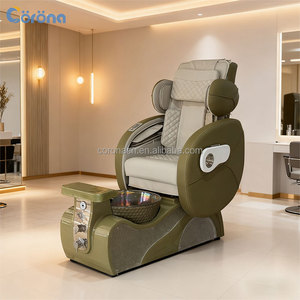 Sillón de Pedicura Eléctrico Reclinable y Cómodo para Salón de Belleza, con Función de Masaje y Lavabo - Product Image 3