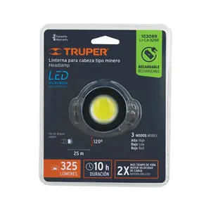 Lampe de mineur LED BOX 4 TRUPER 325 lm, rechargeable - Product Image 4