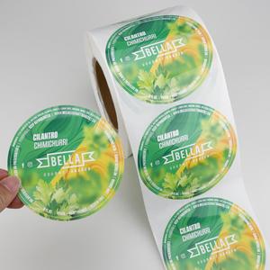 Autocollants ronds en vinyle imperméable pour logo FX, étiquettes alimentaires autocollantes pour bouteilles et bocaux, pour assaisonnements et sauces piquantes - Product Image 2
