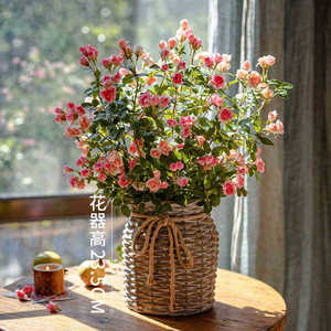 Rosas Artificiales de Seda, Mini Rosas Sonrientes de Alta Simulación, Decoración de Lujo para el Hogar, Accesorios para Bodas y Exteriores - Product Image 2