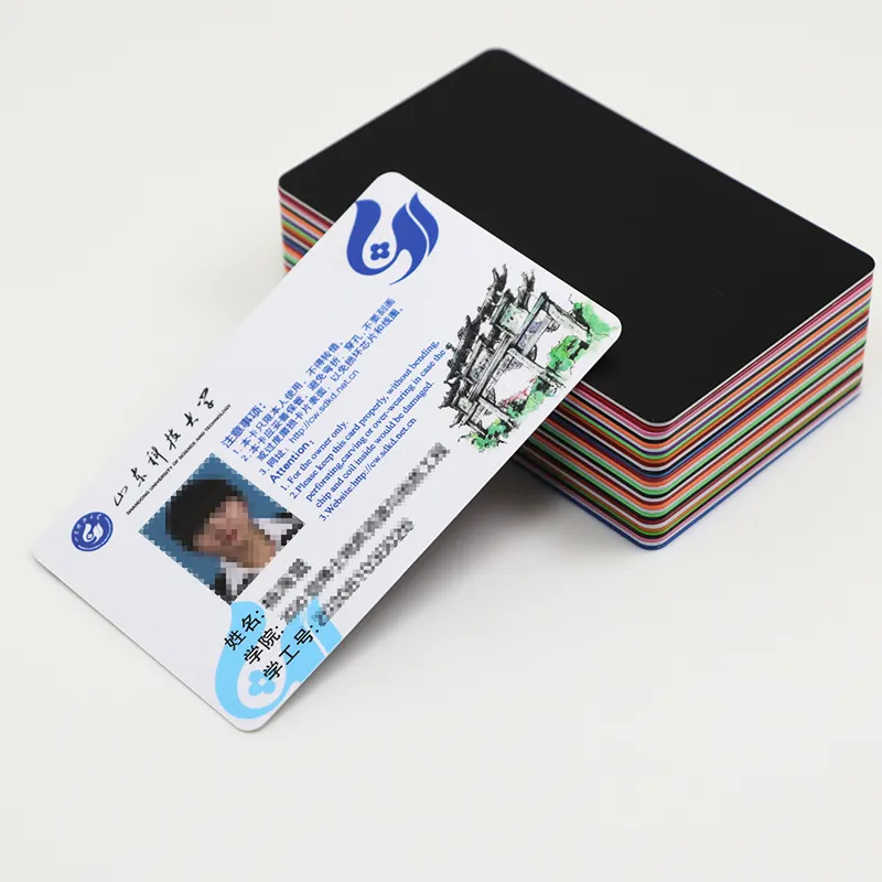 Digitaler Druck PVC-Kunststoff-Name-Foto-Barcode individueller ID-Karten-Druck für Studenten