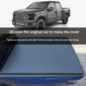 Housse enroulable en vinyle souple pour couvercle de tonneau 2019-2023 pour <span class=keywords><strong>Ford</strong></span> <span class=keywords><strong>F</strong></span>-150 Ranger/Ranger <span class=keywords><strong>Raptor</strong></span> 6 '(73 '') accessoires de ramassage de lit - Product Image 3