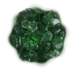 1-3mm grün zerkleinerte farbige Glass päne für Terrazzo boden