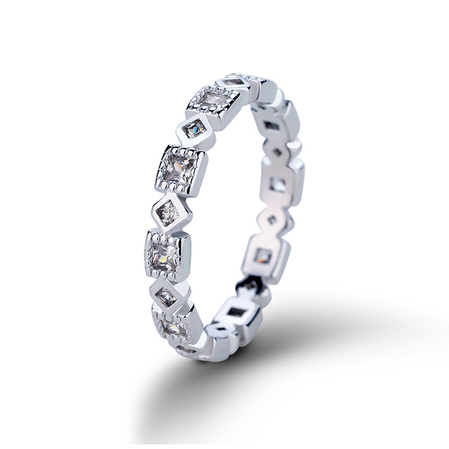 Trendy 925 Sterling Silver Stackable Ring for Women and Men Dainty Design Perfect for Birthday Gift Wholesale OEM ODM Factory