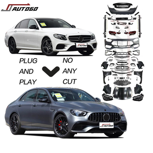 Nuevo diseño de hierro PP ABS Material cuerpo Kit para Benz <span class=keywords><strong>E</strong></span> W213 2016 2017 <span class=keywords><strong>2018</strong></span> 2019 2020 actualización a 2024 E63S 1:1 capó de guardabarros ancho - Product Image 1