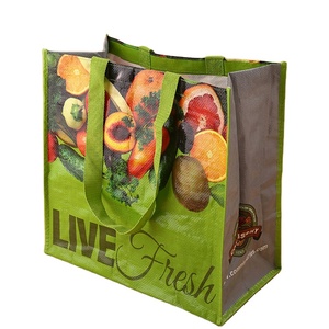 Sac fourre-tout de supermarché tissé PP de très grande capacité, sac tissé PP imperméable écologique sacs tissés PP stratifiés de conception personnalisée - Product Image 2