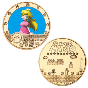 Pièces commémoratives Mario Anime, badge en fer moulé sous pression, coloré, doré, en relief, cadeau, objets de collection, emballés individuellement - Product Image 3