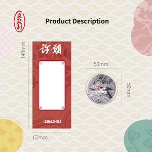 แม่เหล็กติดตู้เย็นอะคริลิคสไตล์จีนแบบส่วนตัว ลายนกเหนือน้ำ สำหรับขอพรในวันคริสต์มาส - Product Image 6