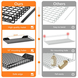 Étagère suspendue JH-Mech Amélioration de l'habitat Résistant à la corrosion Revêtement en poudre durable Étagères de garage en métal Stockage - Product Image 3