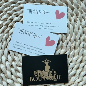 Biểu Tượng Tùy Chỉnh Kinh Doanh Giáng Sinh Cảm Ơn Bạn Thẻ Lời Mời Chào Hot Bán Giấy Bìa In Ấn Lễ Hội Quà Tặng Thủ Công - Product Image 3