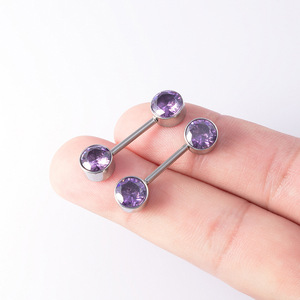 Anillos <span class=keywords><strong>de</strong></span> Pezón <span class=keywords><strong>de</strong></span> Acero Inoxidable Gaby, Impermeables, Geométricos, Modernos, con Rosca Interna, para <span class=keywords><strong>Piercing</strong></span> Corporal en el <span class=keywords><strong>Pecho</strong></span> - Product Image 6