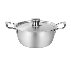 หม้อกึ่งสำเร็จรูปสไตล์เกาหลี พอตโกลด์ 2.1-3 ลิตร พร้อมหูจับสองข้าง ใช้กับเตาแม่เหล็กไฟฟ้าได้ - Product Image 4