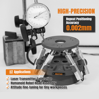 Robot parallèle micro 6-DOF de haute précision, mini plateforme Stewart légère (450g), hexapode pour calibrage laser