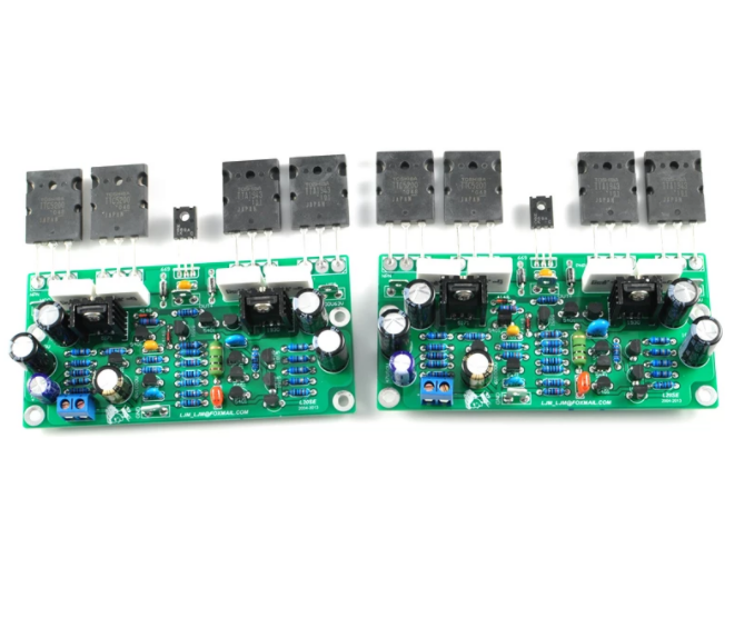 Lilly Electronics L20SE Verstärker-Kit – 2x 350 W An 4 Ohm, TTA1943/TTC5200, AC 12-45V – Bausatz Für Profis, Geringe Verzerrung, High-End-Komponenten