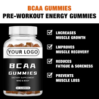 Suplemen Energi Pembentuk Otot Permen Kunyah Pre-Workout Creatine BCAA Beta Alanine Private Label OEM ODM