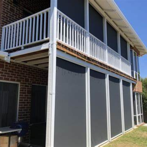 KAKADU Stores d'extérieur à rouleau motorisés imperméables Stores en tissu à glissière pour fenêtres et patios - Product Image 2