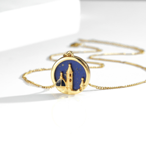 Collier délicat en or LDS Temple Salt Lake Temples Pendentif Bijoux <span class=keywords><strong>Utah</strong></span> Temples Mormon CTR Cadeau Mariage - Product Image 2