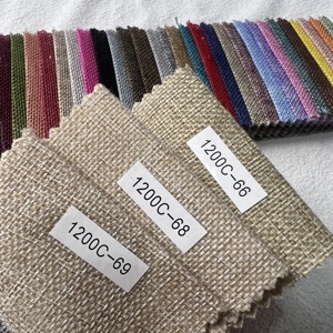 Textil <span class=keywords><strong>para</strong></span> el hogar tejido 100% poliéster transpirable <span class=keywords><strong>tela</strong></span> similar al <span class=keywords><strong>lino</strong></span> <span class=keywords><strong>para</strong></span> sofás fundas de cojines tapicería - Product Image 2