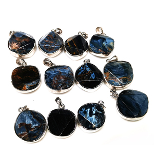 Colgante de piedras naturales para mujer, gemas de <span class=keywords><strong>Pietersite</strong></span>, dijes de plata, joyería para mujer, collar de Pietersit para joyería - Product Image 4