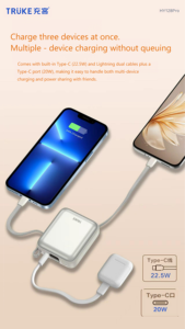 2025 MINI Power Bank สำหรับ iPhone Type-C สายคล้องคอ22.5W แบบชาร์จเร็วเพิ่มเป็นสองเท่าสำหรับอุปกรณ์อิเล็กทรอนิกส์ยอดนิยม - Product Image 5