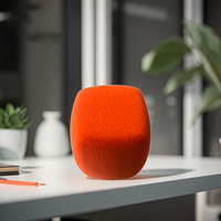 Offre Spéciale pare-brise micro mousse couverture coloré floqué vidéo Microphone pare-brise Triangle forme carrée Communication sans fil