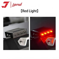 Lumière à capteur LED à 4 lentilles en alliage d'aluminium pour avertissement de collision arrière solaire sur la queue et les boîtes latérales de moto
