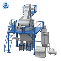 Usine de mortier de poudre de mélange sec à faible investissement avec mélangeur de palette à Double arbre, Machine de mélange adhésive de mastic de mur de tuile de coulis