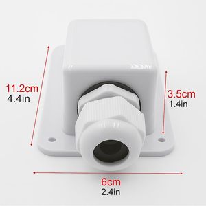 Caja de prensaestopas de <span class=keywords><strong>entrada</strong></span> de <span class=keywords><strong>Cable</strong></span> Solar a prueba de agua IP68, prensaestopas de <span class=keywords><strong>doble</strong></span> orificio ABS, conector impermeable para RV Camper Van, techo de barco - Product Image 4