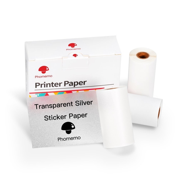 Self-Adhesive Thermal Labels Paper for Phomemo Sticker Printing Barcode Label DIY Logo Design