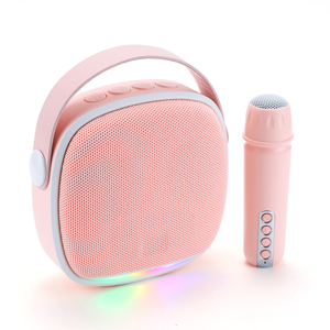 便携式蓝牙音箱带麦克风卡拉 OK 功能迷你 LED 便携式蓝牙音箱带麦克风户外音箱 - Product Image 3