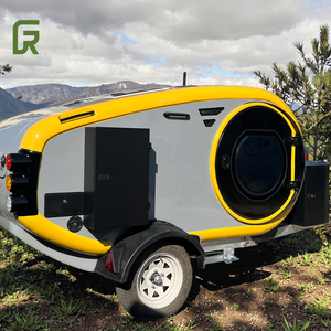 Mini remolque de lágrima personalizable Camper todoterreno de aluminio de lujo para exteriores con cocina Camping Travel Sale - Product Image 5