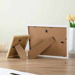 Cross-border Eco-friendly Wooden <b>Canvas</b> Photo <b>Frame</b> Set of Five 6-inch 10-inch A3A4 Wall Mount Photo Wall Combination <b>Frame</b> - Product Image 2