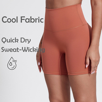 Short de sport pour femme, séchage rapide, tissu rafraîchissant, haute qualité, effet push-up, taille élastique, personnalisable, sexy, pour la course, la gym et le yoga