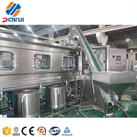 Machine de remplissage d'eau automatique 600BPH pour seaux de 5 gallons, ligne d'embouteillage compacte pour mini-usine d'eau minérale