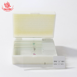 Portaobjetos con texto impreso, portaobjetos de microscopio para principiantes, montaje de muestras, portaobjetos invertidos para observación en el nivel secundario. - Product Image 2