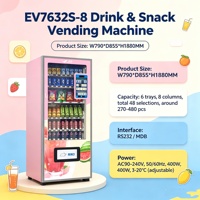 Distributeurs automatiques EASIVEND en gros pour les idées d'entreprise, boissons combinées, acceptation de pièces, refroidissement par compresseur, multiples options