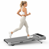 Tapis de marche inclinable automatique 15 niveaux, brûle 300 % plus de calories, tapis de course sous bureau, moteur silencieux 3,5 CV, pour fitness à domicile