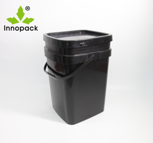 Fabricante directo logotipo personalizado 20L cuadrado plástico pintura cubo reciclable PP Material agua gasolina barril cilindro tambor - Product Image 2