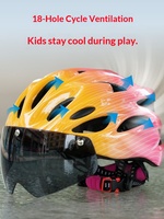 Casque d'été magnétique anti-chute, respirant, léger, en ABS, pour VTT, skateboard, roller, enfants