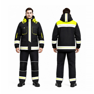 Ropa de Trabajo de Alta Visibilidad Reflectante, Traje de Protección Industrial Negro para Mantenimiento de Plantas de Refinería de Petróleo y Gas - Product Image 2