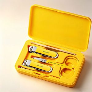 Stainless Steel Nail Clipper <b>Set</b> <b>Manicure</b> Kit Scissors Nail File Ear Pick Beauty Grooming Tools Travel <b>For</b> Women <b>Men</b> - Product Image 1