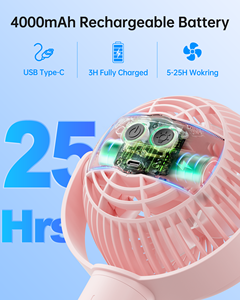 2025แบบพกพาชาร์จไฟได้รถเข็นเด็กและ<span class=keywords><strong>รถ</strong></span>ยนต์พัดลมดิจิตอลสำหรับบ้านสำนักงานกลางแจ้งและกีฬาที่ใช้พลังงานจากแบตเตอรี่ USB - Product Image 2
